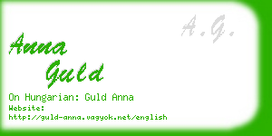 anna guld business card